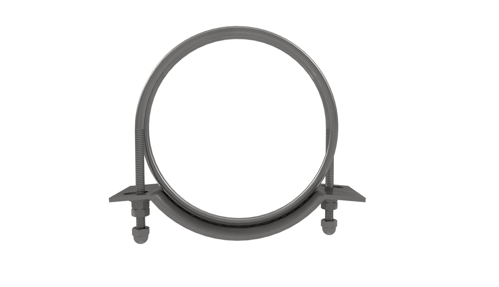 Spiral Double Bolt Hose Clamp (Clockwise/Right-Hand) - 316 Stainless Steel