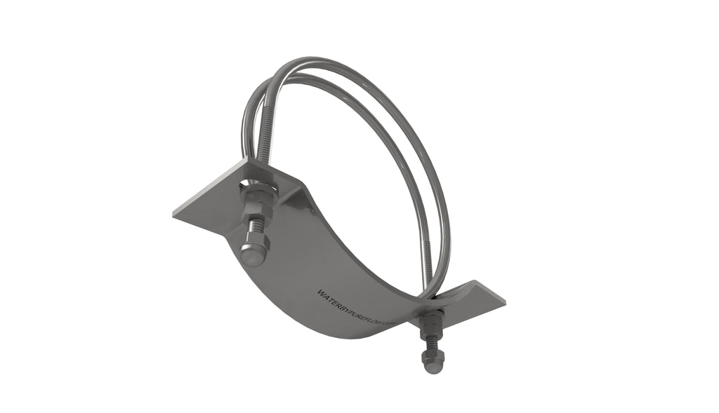 Spiral Double Bolt Hose Clamp (Clockwise/Right-Hand) - 316 Stainless Steel