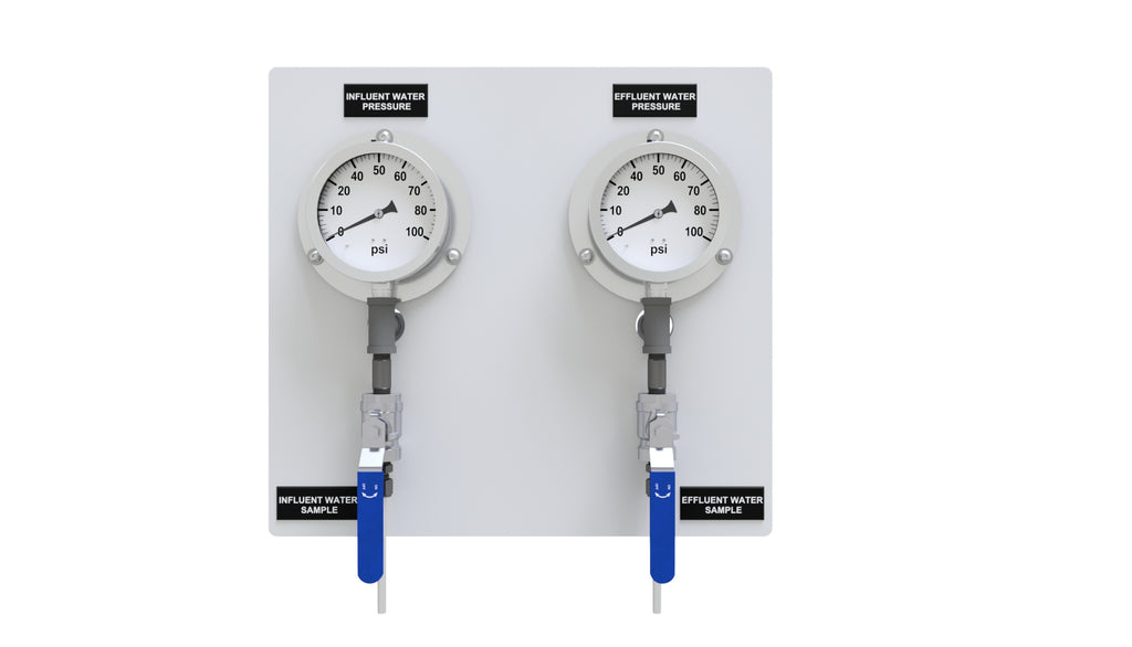 Pressure Gauge & Sample Panel